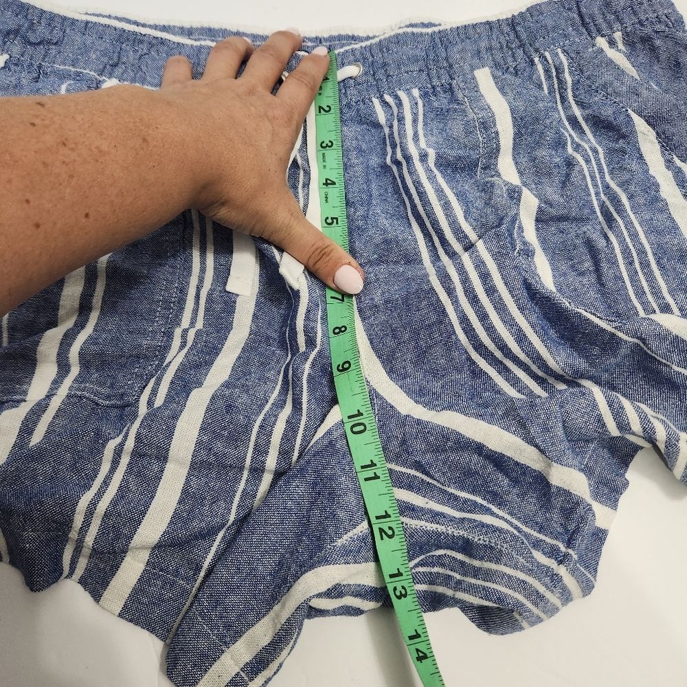 5x$25 Nautica linen blend stripe  5 " shorts size XL - Picture 10 of 11